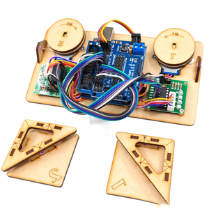 Robot de dessin mural avec moteur traceur de câble pour projet <span class=keywords><strong>Arduino</strong></span>, moteur pas à pas à graphique polaire, kit de bricolage programmable pour jouet - Product Image 1