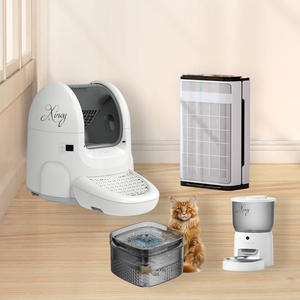 مرحاض حيوانات أليفة أوتوماتيكي يتم التحكم فيه بتطبيق جديد 65 لتر للقطط الكهربائية ذات برميل التنظيف الذاتي مع ميزة التنظيف السهل - Product Image 5
