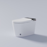 WC intelligent à poser au sol, design moderne, en acier inoxydable, avec siège chauffant et système de désodorisation automatique, commande au pied – Meilleures ventes