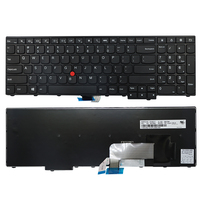 Keyboard Tata Letak AS Grosir untuk Lenovo ThinkPad E531 E540 L540 T540P T550 T560 P50S, Keyboard Tanpa Lampu Latar dengan TrackPoint Baru