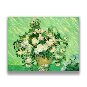 Riproduzione Classica di Alta Qualità del Dipinto a Olio 'Rose' di Van Gogh, Dipinto a Mano con Texture Impasto, Arte Floreale su Tela per Arredamento Alberghiero - Product Image 4
