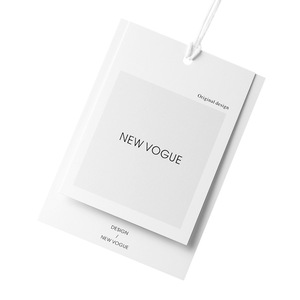 Etichette personalizzate di alta qualità stampa carta patinata etichette di abbigliamento Design di moda per il marchio di abbigliamento - Product Image 5