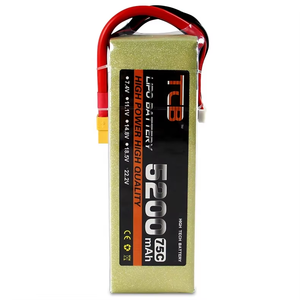 Baterai Lipo TCB RC 3s 4s 22.2v 5200mah 6S 75C Paket Baterai Lithium Ion Langsung dari Pabrik untuk Mobil dan Pesawat RC - Product Image 3