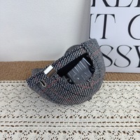 Casquette de baseball structurée pour femme, protection solaire extérieure, chapeau à carreaux pour homme, mode polyvalente, nouveau style automne-hiver