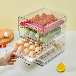 Contenitore Rettangolare Impilabile in PET Trasparente <span class=keywords><strong>per</strong></span> Alimenti, Gioielli e <span class=keywords><strong>Bagno</strong></span> - Vendita Calda - Product Image 4