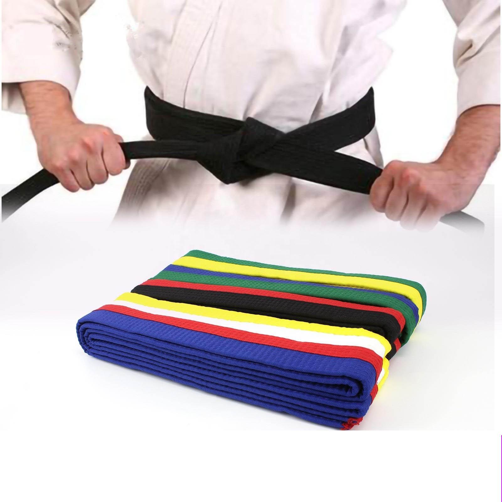 Ceinture Double enveloppe, couleurs, pour Arts martiaux, personnalisées,  Taekwondo karaté Judo, avec broderie