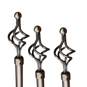 Cheap Curtain <strong>Pipe</strong> Rod Curtain Poles Adjustable Brass Double Curtain Rod - Product Image 6