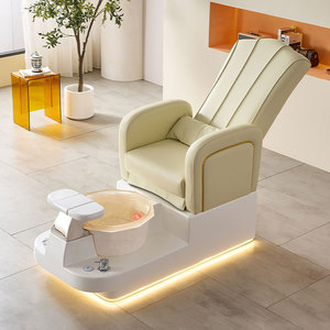 Sillón Multifuncional para Salón de Uñas, Ajustable, Reclinable, con Spa para Pies, Masaje y Pedicura - Product Image 4