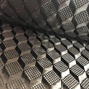 3D square carbon fiber 1 m wide car clad jacquard carbon fiber braid