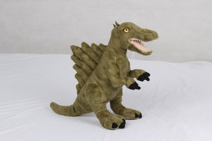 Open Mouth Stuffed Great Dragon Walking Soft <strong>Plush</strong> PP Cotton Filled Grey Fat <strong>Cheap</strong> FluffyFun Custom Green Dinosaur <strong>Toy</strong> - Product Image 6