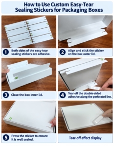 Easy Peel Shipping Seal Waterproof <b>Transparent</b> <b>Stickers</b> Tear Resistant Rectangular Adhesive Labels for Boxes - Product Image 5
