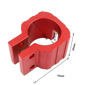 Red Aluminum Alloy ULIP <b>Scooter</b> Folding <b>Clamp</b> Standard Size Rugged Lock for ZERO Dualtron Series Electric <b>Scooter</b> Parts - Product Image 5