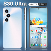 Großhandel S30 Ultra 16GB 1TB Speicher 5G Stoßfestes Smartphone HD AMOLED 144Hz 108MP Kamera Metallrahmen Schnelles Laden MTK Dimensity
