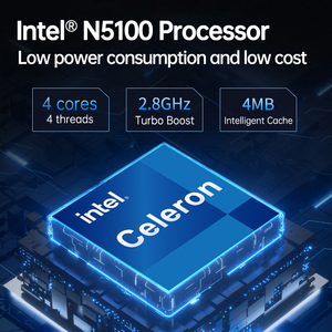มินิพีซี Intel <span class=keywords><strong>N5100</strong></span> DDR4 SODIMM ปี 2026 พร้อม Windows 11 Pro กราฟิกในตัว อุปกรณ์สำนักงานพกพาขนาดพกพาสำหรับธุรกิจที่บ้าน - Product Image 5