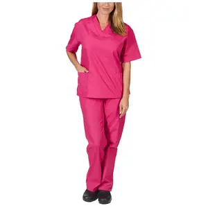 自然高品质时尚医院男女通用医生擦洗套装颜色医院制服设计