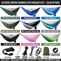 Hamac anti-moustiques léger et portable pour la randonnée, le trekking et la détente en plein air