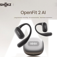 SHOKZ OpenFit 2 AI – Casque ouvert Bluetooth pour conférence et traduction, écouteurs intra-auriculaires T922
