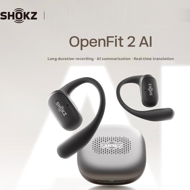 SHOKZ OpenFit 2 AI open headset Bluetooth conference Translation Office ear-mounted T922