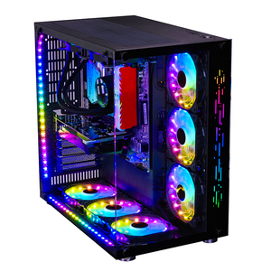 Boîtier complet tours ATX pour <span class=keywords><strong>PC</strong></span> de jeu, armoire pour ordinateur <span class=keywords><strong>Gamer</strong></span>, étuis et tours support 360 refroidisseur d'eau - Product Image 2