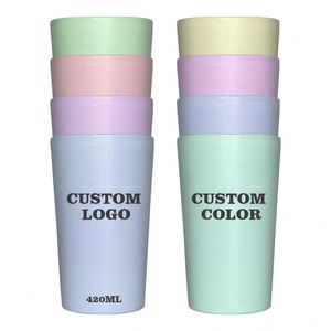 Gobelet en bambou écologique 15 oz, promotion, logo personnalisé, club, fête, stade, parc, tasse à café, jus, cola, bière - Product Image 2