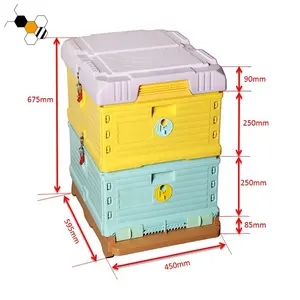 Completo di plastica Langstroth alveare turchia nazionale polistirolo isolato Bee alveare kit per le api