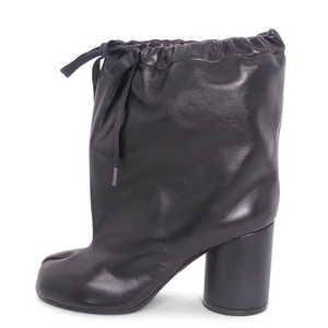 Custom Split <b>Toe</b> Dress Shoes High <b>Round</b> <b>Heels</b> Ankle Boots Sexy Women's Top Loose Stretch Lace Short Boots - Product Image 6