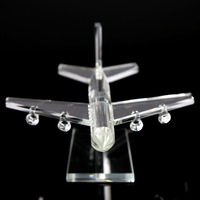 Honneur de cristal 3d gravure cristal Verissimilar modèle d'avion modèle d'avion avions en cristal