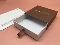 Boîte cadeau coulissante rigide de luxe avec logo personnalisé pour bijoux/vêtements/cosmétiques haut de gamme