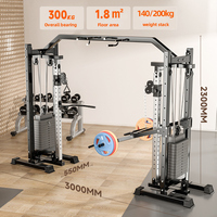 Machine à Crossover à Câbles Poulies Hautes et Basses, Équipement de Gymnastique à Domicile Entraîneur Fonctionnel, Exercice Complet du Corps, Écarté à la Poulie
