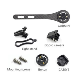 RIDERACE-Soporte de cronómetro de carbono para ordenador, cámara de ciclismo de carretera, compatible con Bryton <span class=keywords><strong>Cateye</strong></span> Garmin Gopro - Product Image 3
