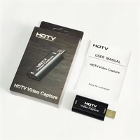 USB 2.0 Video Yakalama Kartı Girişi 1080P, Kompakt Alüminyum Gövde, Sürücüsüz, Oyun Yayını Canlı Akışı için