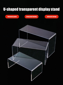 Présentoir en acrylique personnalisable en forme <span class=keywords><strong>de</strong></span> U - Finition recyclable haute transparence Marque YUMEI Modèle YKL-u006 pour expositions <span class=keywords><strong>de</strong></span> jouets et d'aliments - Product Image 6