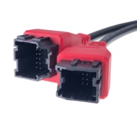 Câble d'interface de diagnostic AOTAI rouge OBD2 16 broches FCA 12-8, modèle série 120, 22AWG 12V/24V pour Chrysler