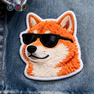 Parches Bordados de Dibujos Animados HMJ de Shiba Inu, Insignias Termoadhesivas de Perro <span class=keywords><strong>Akita</strong></span> <span class=keywords><strong>Japonés</strong></span> para Ropa Infantil, Parches para Sombreros, Apliques de Animales - Product Image 3