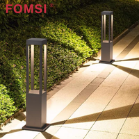 FOMSI Lumière de jardin LED extérieure 7W Étanche en aluminium Éclairage décoratif de pelouse Classement IP65 Lumière de borne de pelouse Lumières de chemin