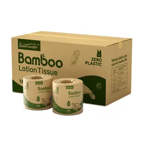 Handuk Toilet bambu sekali pakai kertas Toilet bebas plastik tisu Toilet bambu sekali pakai 2/3 lapisan 0 rol Toilet bambu plastik