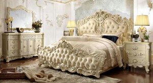 Lit king size élégant en teck pur, lit king size en teck massif de qualité supérieure avec design moderne, fabricant de meubles pour les États-Unis - Product Image 5