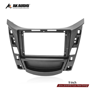 2016-2018 BYD <span class=keywords><strong>Yuan</strong></span> New Energy 9-Zoll Einzelrahmen Auto-DVD-Rahmenkit Android Audio Radio Armaturenbrett-Modifikation ABS - Product Image 2