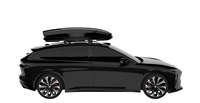 Boîte de toit sportive en plastique Roahtrip XC186AABS+PC à double ouverture latérale, fermeture rapide, clips de fixation, grande capacité 300L-400L, pour Toyota et Audi