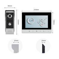 7 inch verborgen camera ontwerp discrete bewaking onopvallende beveiliging deurbelcamera videodeurbel voor gevoelige locaties