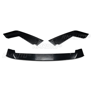 CS Style for BMW F87 M2 2016-2021 Car Front Bumper Spoiler Lip <b>Splitter</b> Trim Exterior Accessores Carbon Fiber Style Glossy Black - Product Image 3