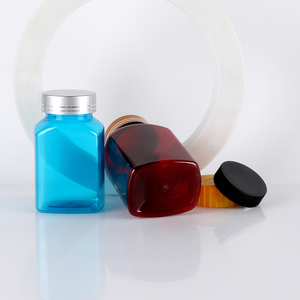 Bouteilles de pilule en plastique de HDPE 120cc 150cc conteneurs pharmaceutiques de médecine de bouteille de pilule de capsule de forme carrée - Product Image 4