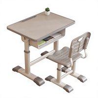 Meubles scolaires multifonctionnels avec solutions de rangement et table de bureau/étude à domicile, design ergonomique, hauteur réglable