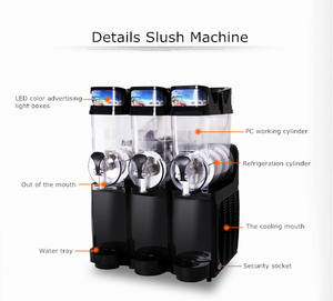 Comercial 12L * 2 máquina <span class=keywords><strong>de</strong></span> aguanieve Expendedora <span class=keywords><strong>de</strong></span> granizado congelado Slushie usado máquina <span class=keywords><strong>de</strong></span> aguanieve <span class=keywords><strong>de</strong></span> acero inoxidable <span class=keywords><strong>Granita</strong></span> Daiquiri máquina <span class=keywords><strong>de</strong></span> aguanieve - Product Image 2