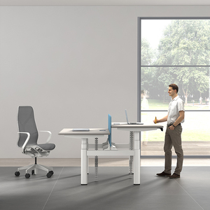 Ergonomic Modern Convertible Smart Work Station Electric Height Adjustable 4-Leg Sit-Stand Desk - Product Image 2