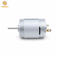 Motor de CC con Escobillas Micro de 28 mm, Imán Permanente, Modelo 385, Bajo Ruido, para Electrodomésticos, Proveedor de Fábrica