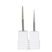 Machine à percer électrique professionnelle pour l'art des ongles Yueshii Pro, fraises à ongles en carbure inoxydable non revêtues, tige de 3/32 pouces, grain F/M, rotative