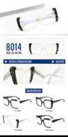 Monturas de Gafas de Acetato para Mujer, Diseño de Marco Grande, a la Moda, Populares, de Alta Calidad, Hechas a Mano en Fábrica