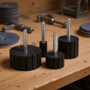 Support de manchon en caoutchouc 15x30 mm pour arbre de 6 mm pour outils abrasifs - Product Image 3