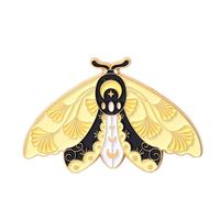 Alfileres de esmalte duro tipo abeja dura personalizados, insignia de solapa bonita, alfileres divertidos de polilla, sombreros, ropa decorativa para hombres y mujeres, broches, alfileres, regalos